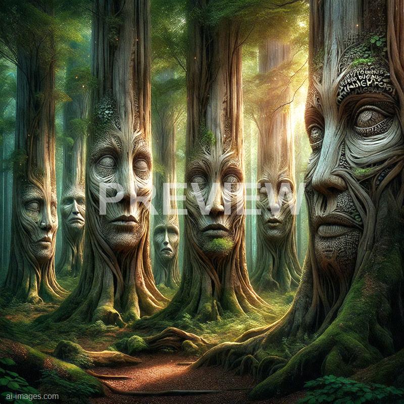 11888 - a-forest-with-human-faced-trees-where-leaves-morph-in_250704173023_00001